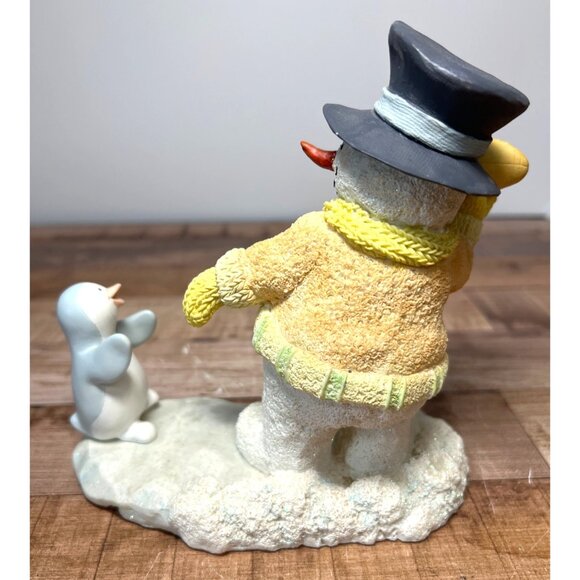 Russ Ice Sculptures Catch The Spirit Snowman Collectible Figurine Winter Decor - Picture 3 of 7